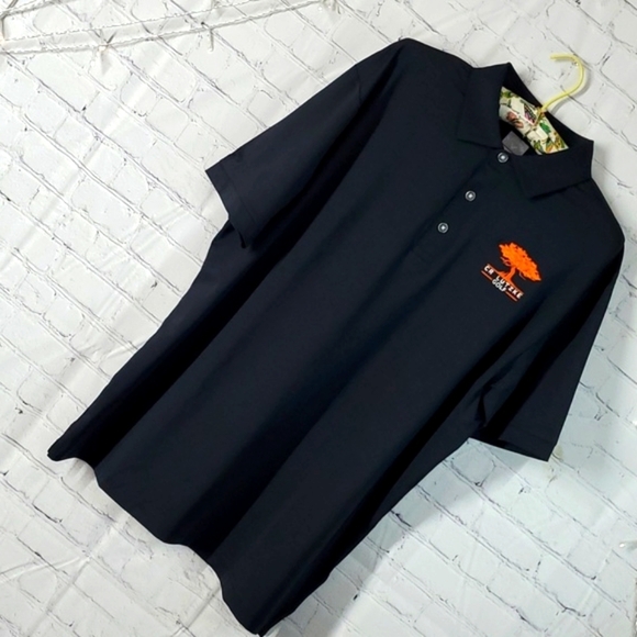 Callaway Opti Dri Black Polo Collared Short Sleeve Golf Shirt Mens Size Large - Picture 3 of 17